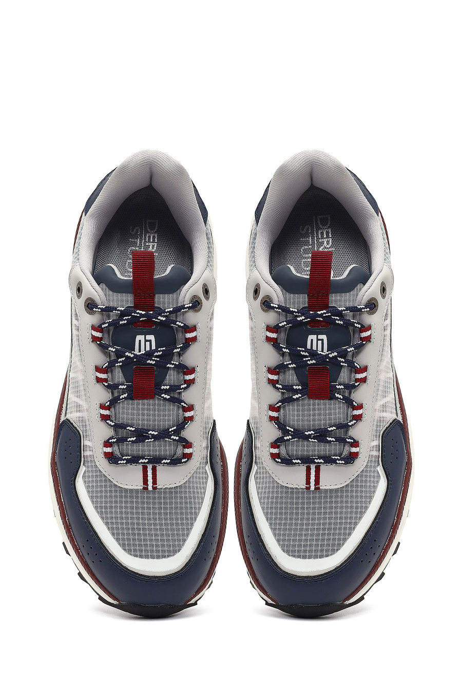 Derimod Studio Men's Navy Blue Lace-Up Thick-Soled Sneaker
