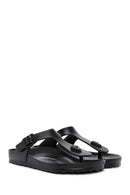 Birkenstock Women's Black Flip Flops Gizeh Eva Slippers | Derimod