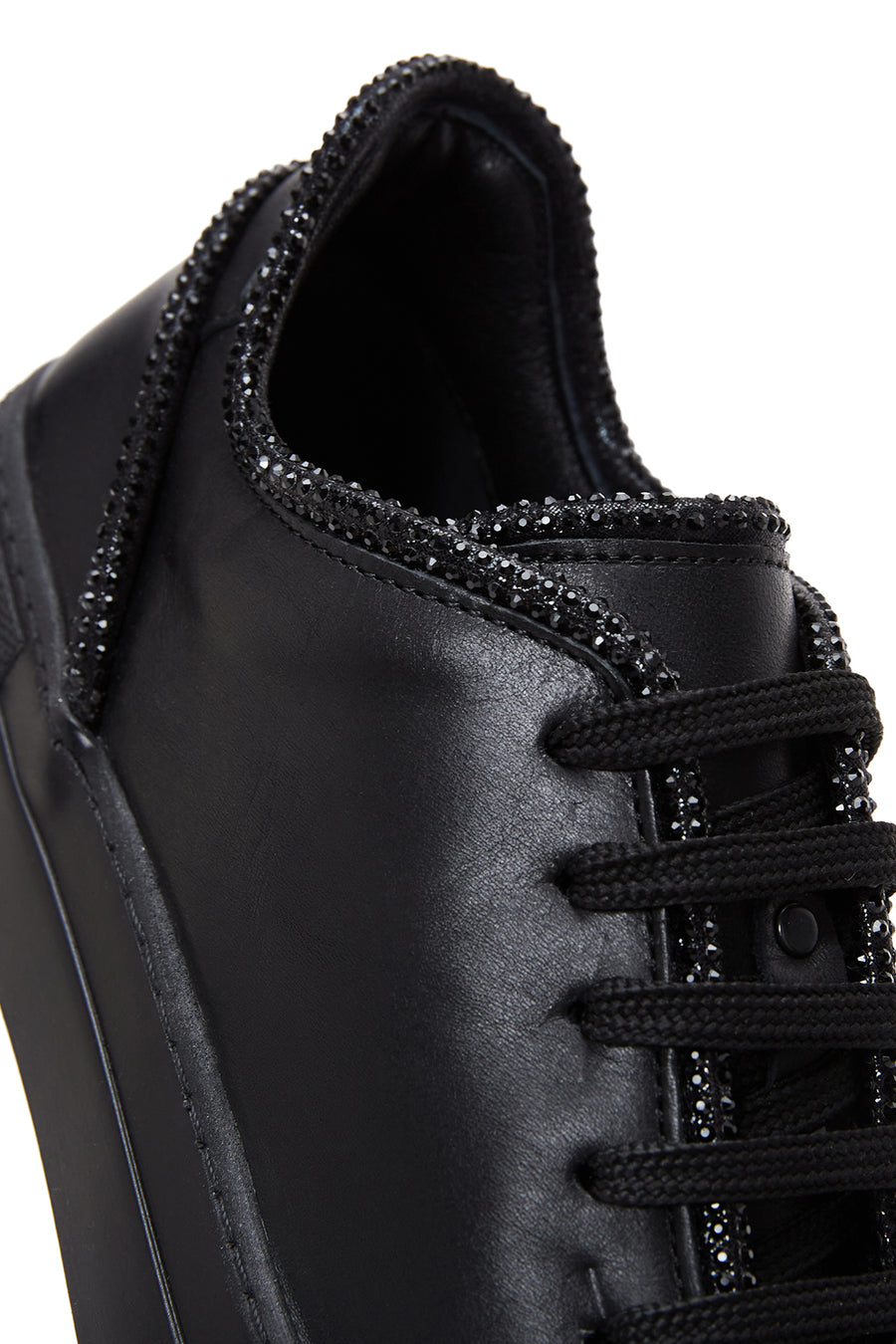 Kadın Siyah Deri Sneaker