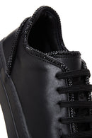 Women's Black Leather Sneaker | Derimod