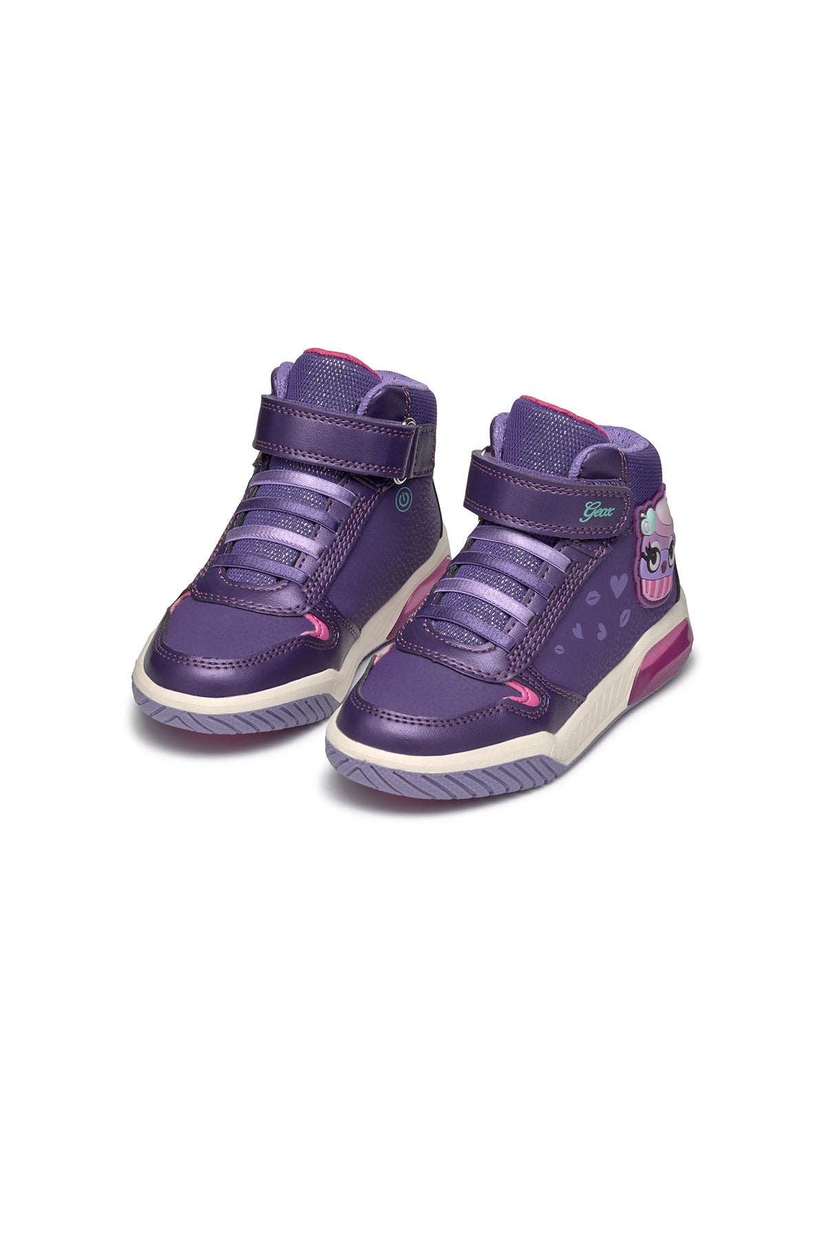 Geox Kız Çocuk Mor Girl Bağcıklı Bilekli Sneaker