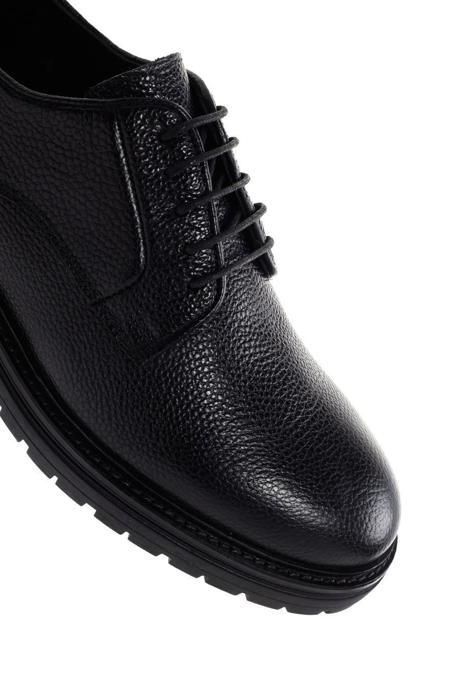 Men's Black Leather Casual Shoes