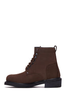 Harley Davidson Men's Brown Nubuck Gibson Leather Boots | Derimod