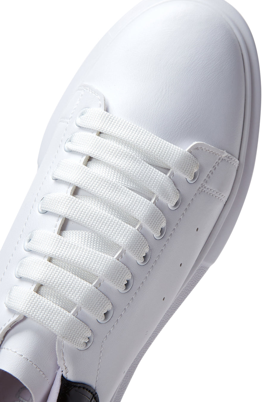 Men's White Thick Soled Sneaker