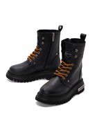 Harley Davidson Women's Black Dearie Leather Boots | Derimod