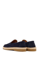 Men's Navy Blue Suede Leather Casual Loafer | Derimod
