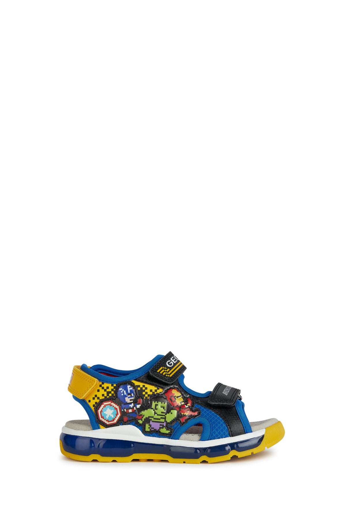 Geox Boy Blue Android Strap Leather Sandals J450QC014CEC0245 | Derimod