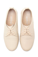 Women's Beige Leather Comfort Shoes | Derimod