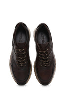 Men's Brown Leather Sneaker | Derimod