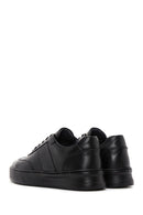 Men's Black Leather Sneaker | Derimod