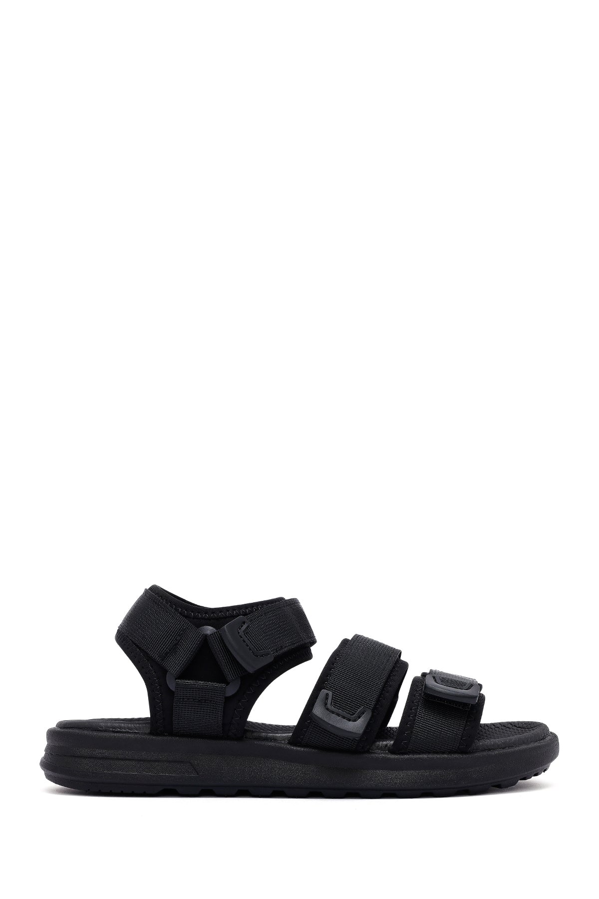 Erkek Siyah Kumaş Sandalet 25SFD696114 | Derimod