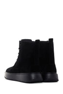 Men's Black Suede Leather Casual Boots | Derimod