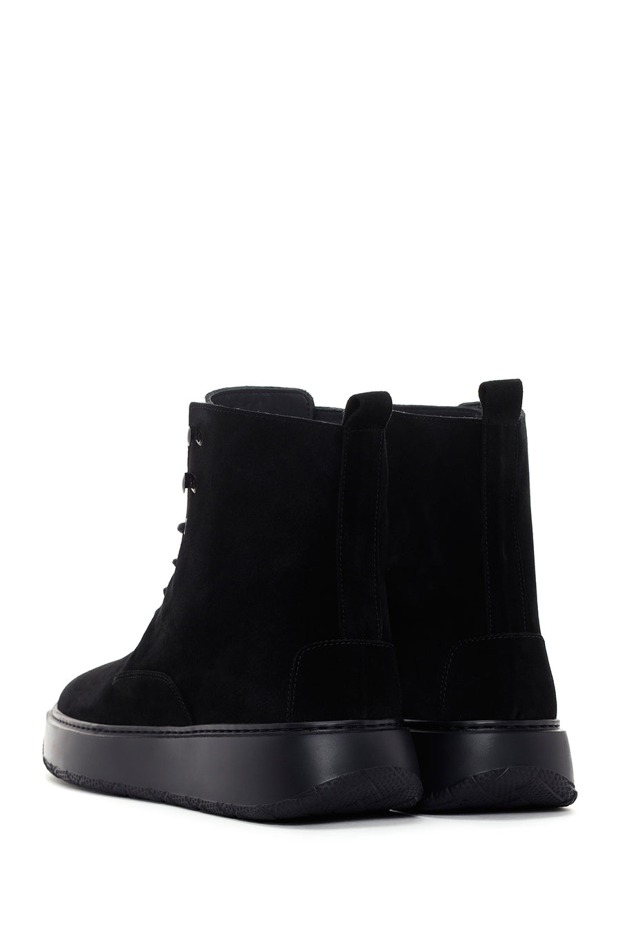 Men's Black Suede Leather Casual Boots