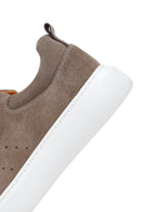 Men's Mink Suede Leather Sneaker | Derimod