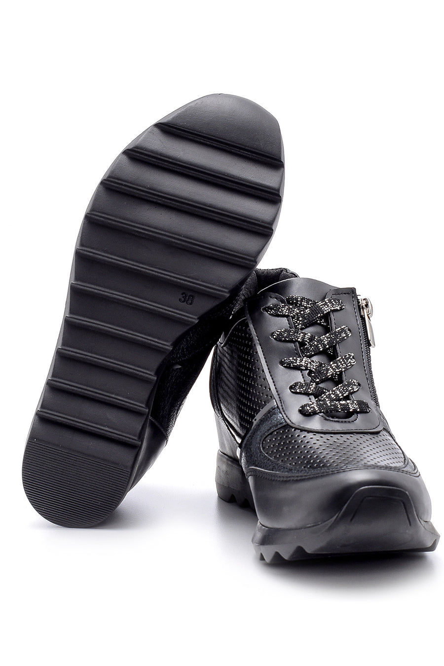 Kadın Fermuar Detaylı Sneaker