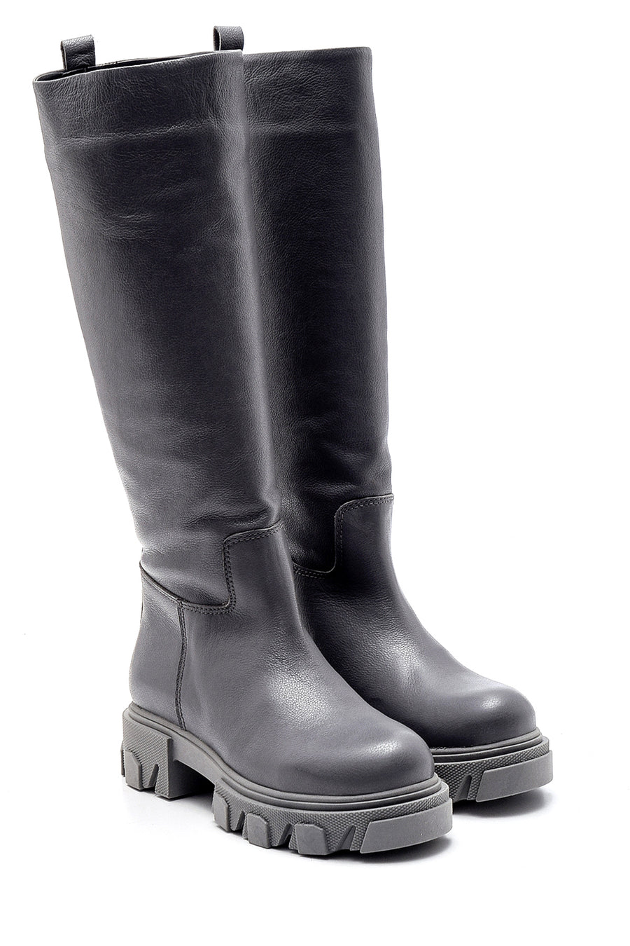 Women's Leather Thick Soled Boots
