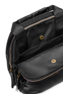 Women's Black Suede Backpack | Derimod