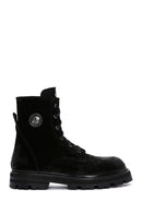 Harley Davidson Men's Black Vilfrid Exc Nubuck Leather Boots | Derimod