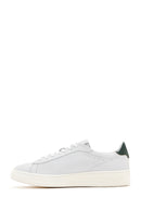 Men's White Thick Sole Lace Up Leather Sneaker | Derimod