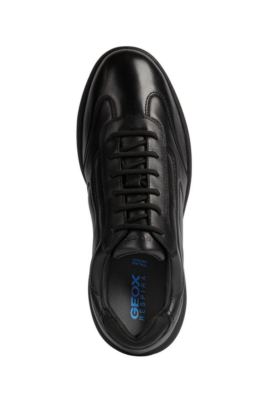 Geox Erkek Siyah Spherica Ec2 Bağcıklı Deri Casual Sneaker