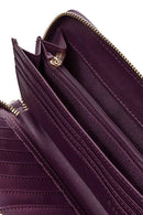 Women's Purple Strap Detailed Wallet | Derimod