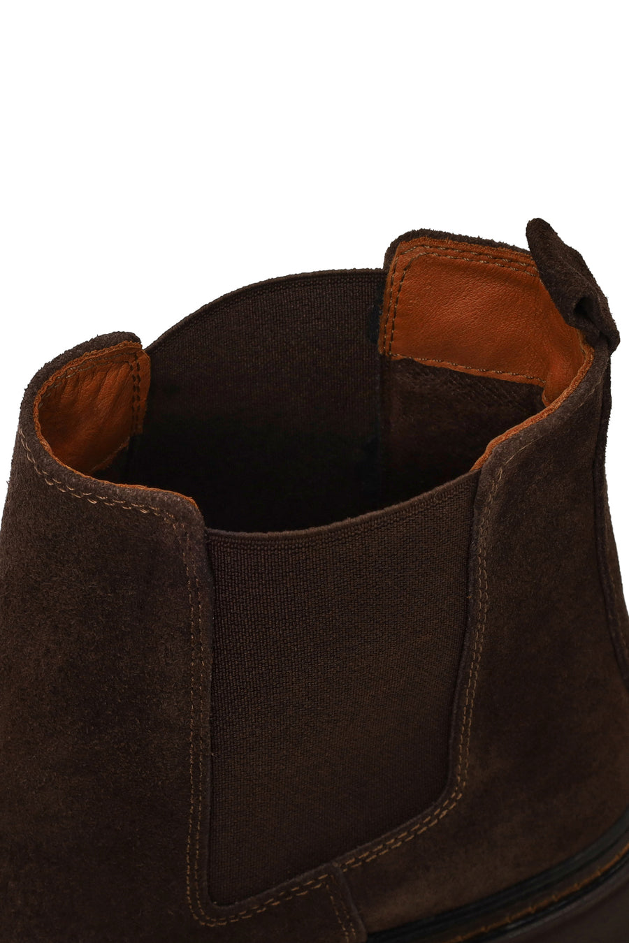 Male Brown Suede Casual Chelsea Boots