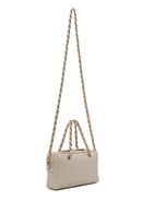 Woman Cream Printed Mini Crossbody Bag | Derimod