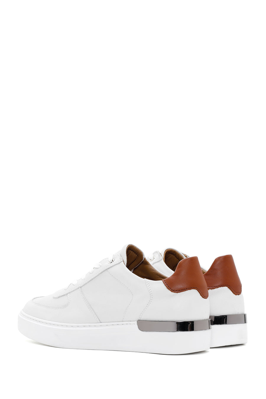 Men's White Leather Sneaker