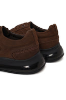 Male Brown Lace-Up Nubuck Leather Sneaker | Derimod