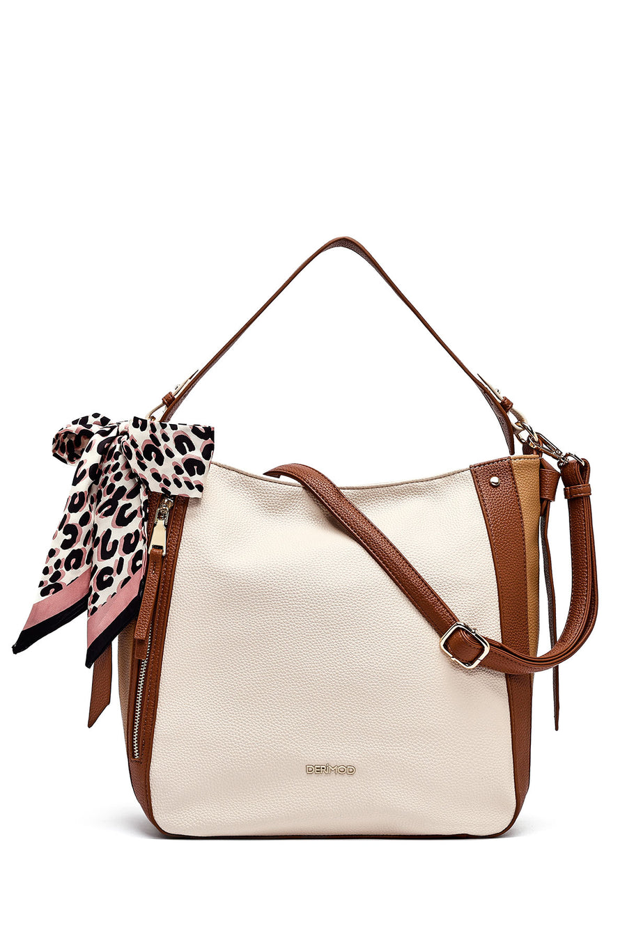 Women's Beige Long Strap Classic Shoulder Bag 25SBD2545FT | Derimod