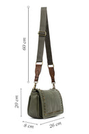 Women's Khaki Long Strap Crossbody Bag | Derimod