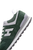 Hammer Jack Men's Green Suede Leather Colombia M Sneaker | Derimod