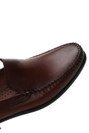 Men's Brown Leather Casual Loafer | Derimod