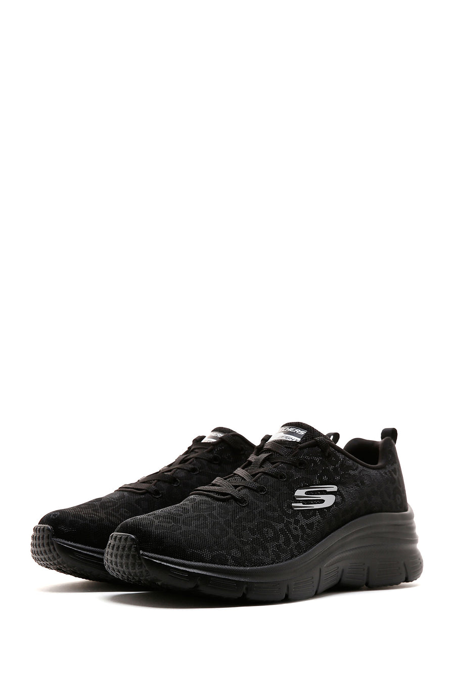 Skechers Kadın Beyaz Bobs Arch Comfort Bağcıklı Kalın Tabanlı Deri Sneaker