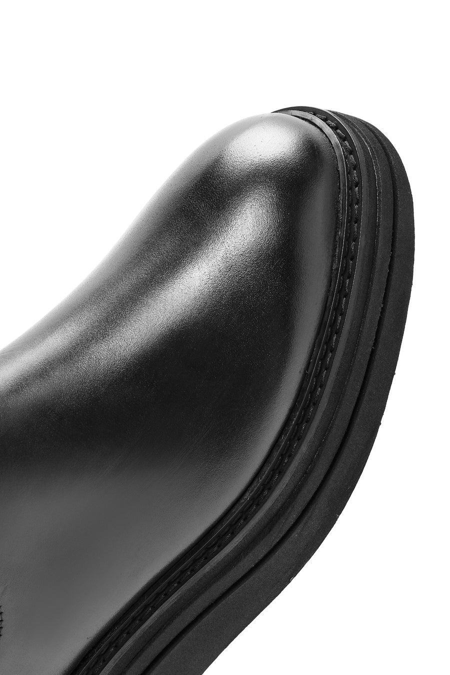 Men's Black Leather Chelsea Boots