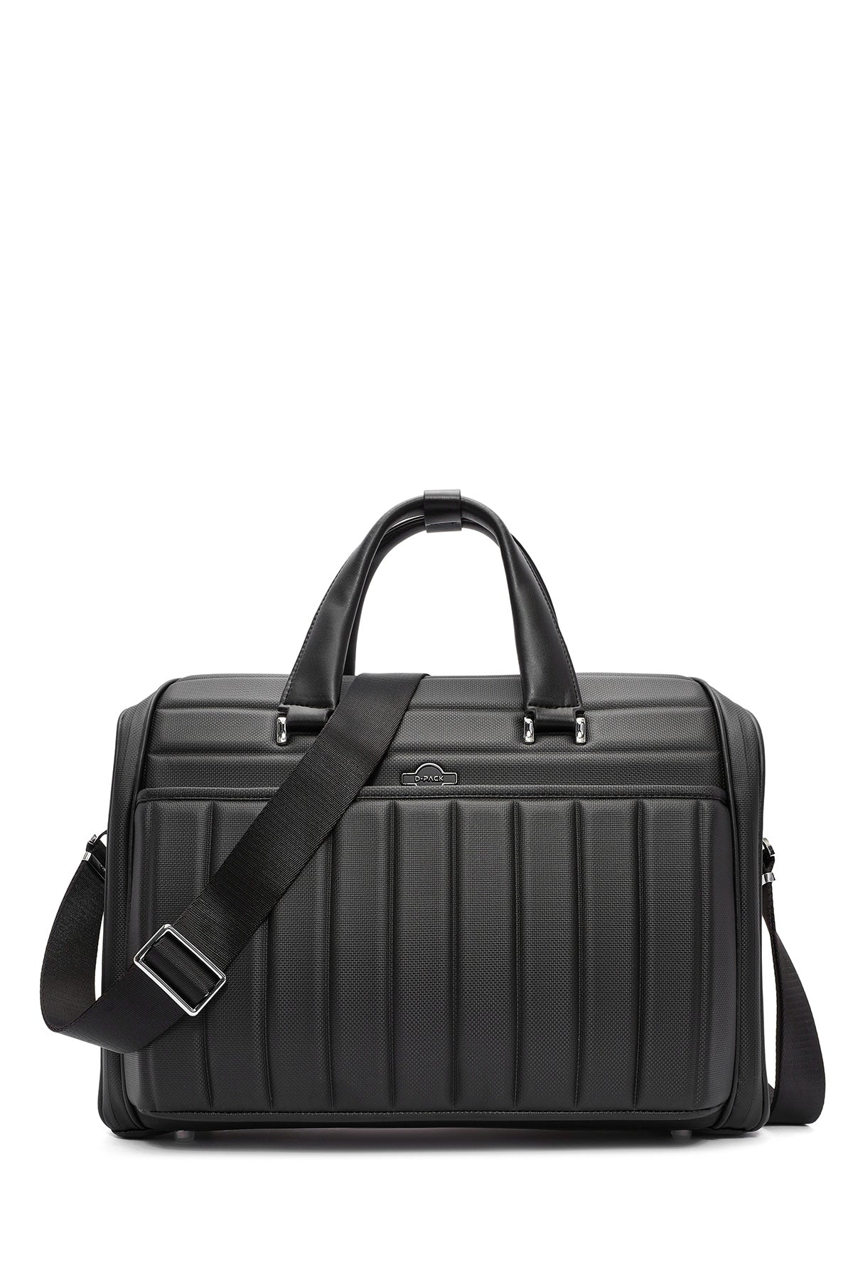 D-Pack Men's Black Long Strap Fabric Briefcase 24WBD30206F | Derimod