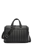 D-Pack Men's Black Long Strap Fabric Briefcase | Derimod