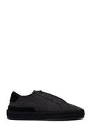 Male Black Lace-Up Thick-Soled Suede Espadrilles | Derimod