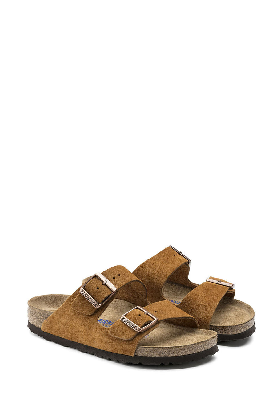 Birkenstock Women's Mink Suede Leather Arizona Sfb Slippers