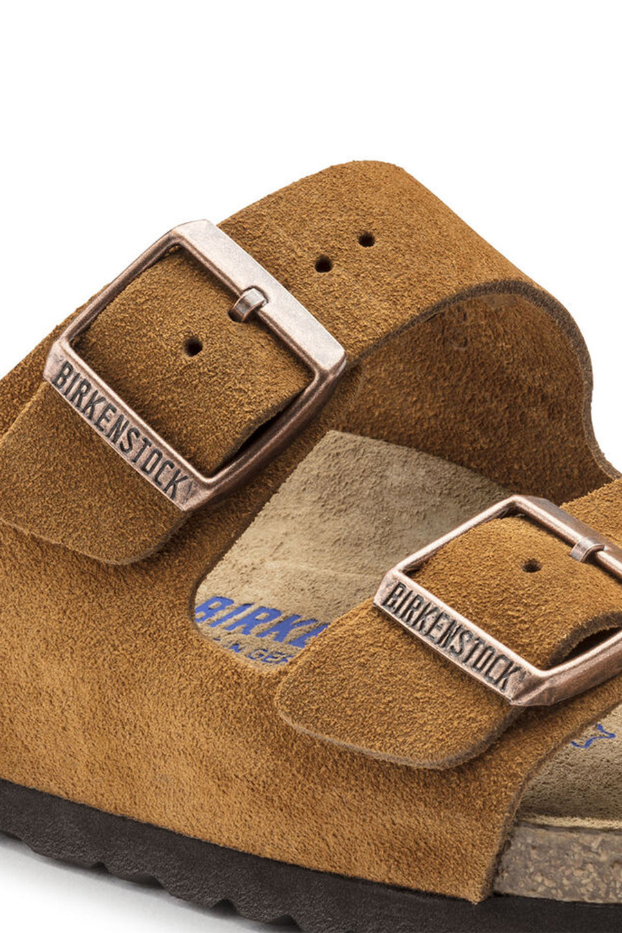 Birkenstock Women's Mink Suede Leather Arizona Sfb Slippers