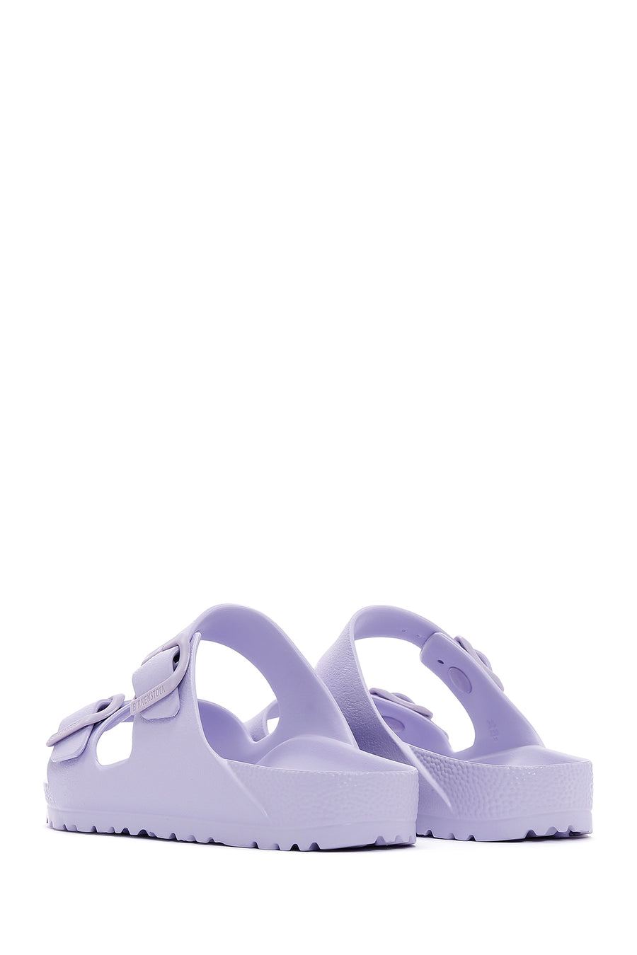 Birkenstock Women's Purple Leather Double Buckle Arizona Eva Flat Slippers