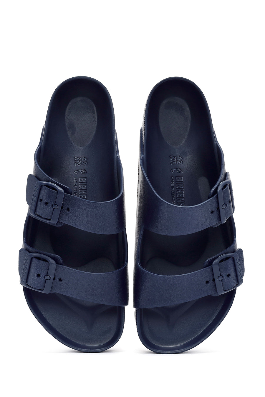 Birkenstock Men's Navy Blue Arizona Eva Double Buckle Slippers