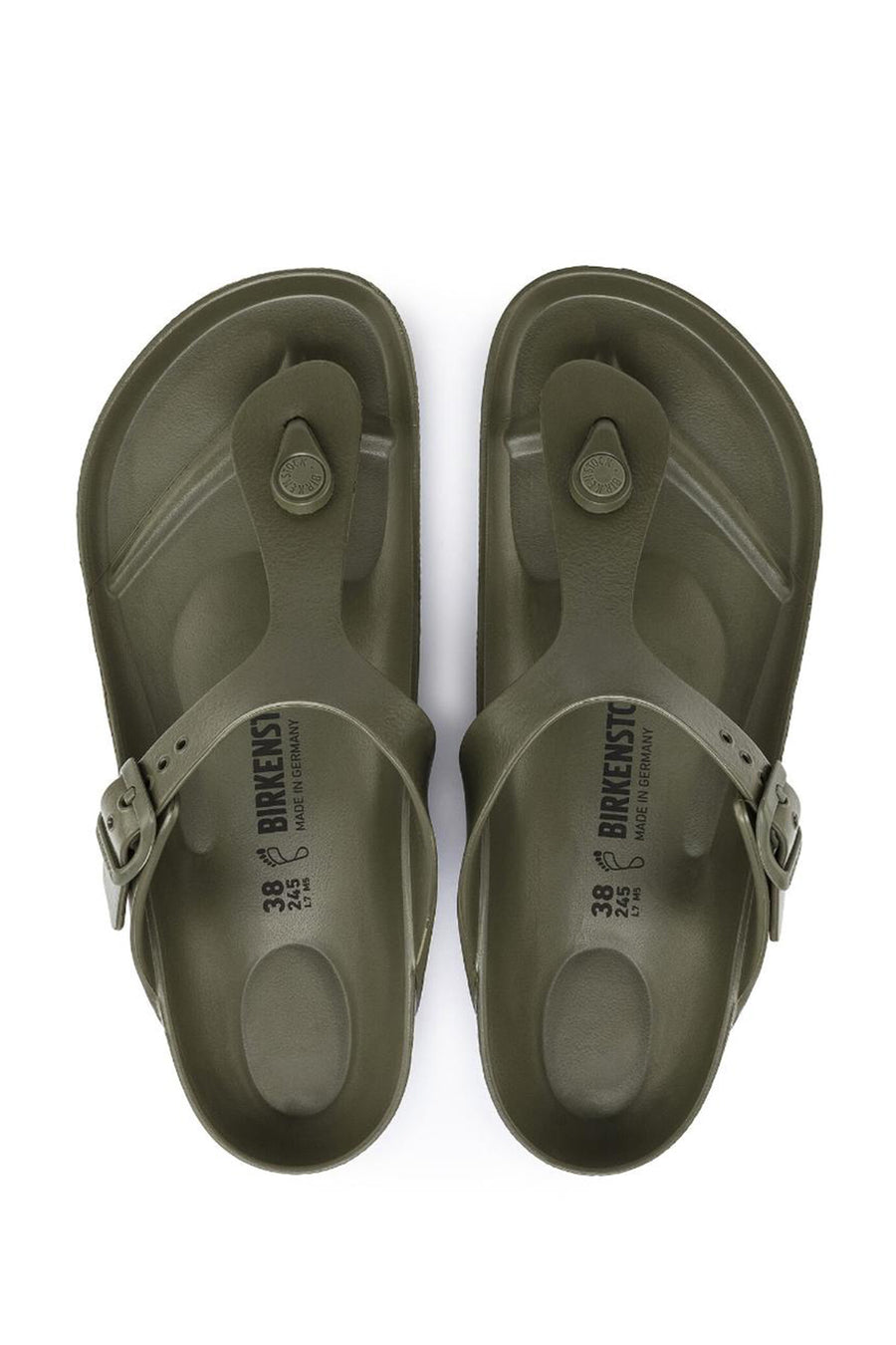 Birkenstock Men's Green Gizeh Eva Flip Flops