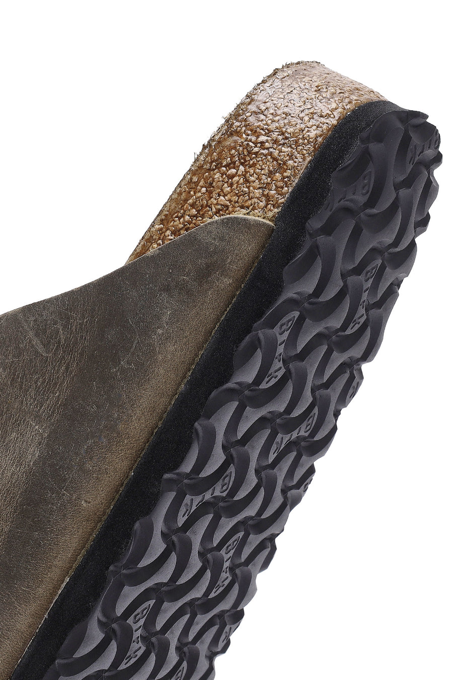 Birkenstock Men's Khaki Arizona Double Buckle Nubuck Leather Slippers