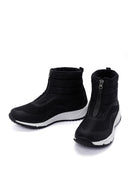 Hammerjack Kadın Siyah Horızente Fermuarlı Kalın Tabanlı Bot | Derimod