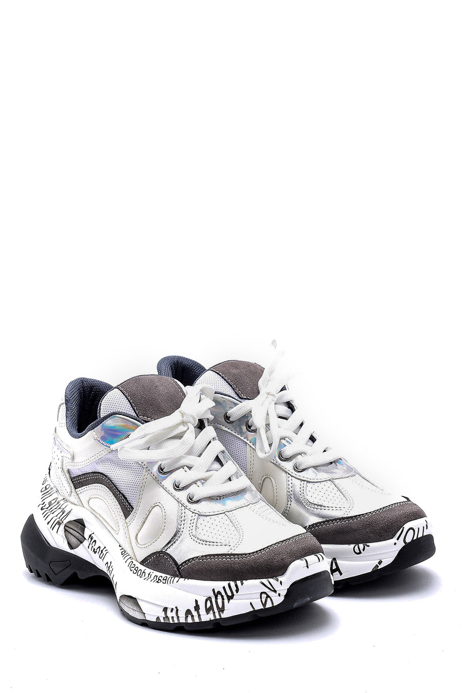 Women's Patterned Leather Sneaker