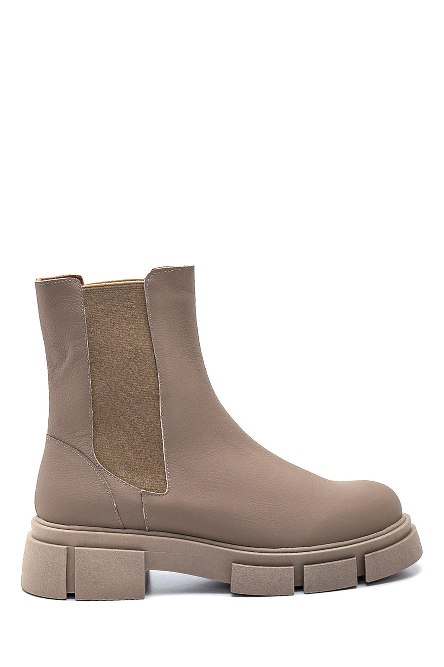 Women's Leather Thick Soled Chelsea Boots 21WFD1420FT | Derimod