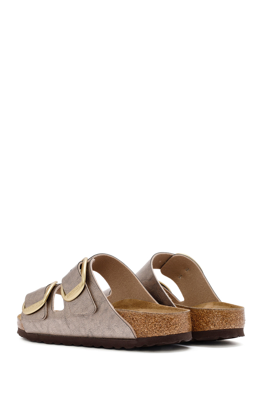 Birkenstock Kadın Vizon Arizona Bf Çift Tokalı Metalik Terlik
