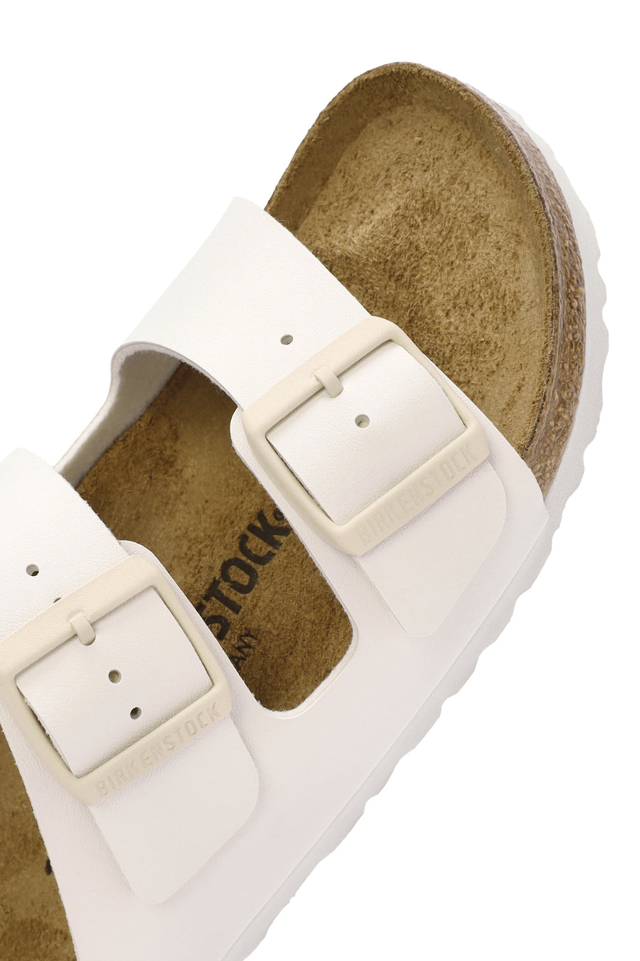 Birkenstock Women's White Arizona Bf Double-Strap Slippers