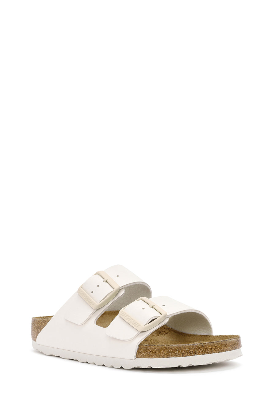 Birkenstock Women's White Arizona Bf Double-Strap Slippers